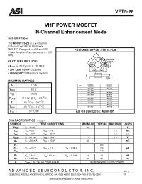 Datasheet  VFT5-28