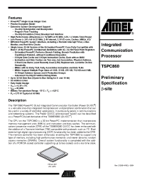 Datasheet  TSPC860