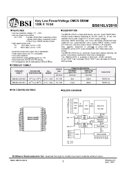 Datasheet  BS616LV2010
