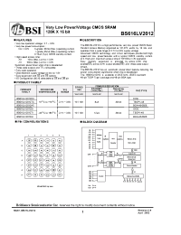 Datasheet  BS616LV2012