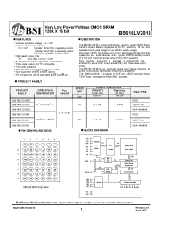 Datasheet  BS616LV2018
