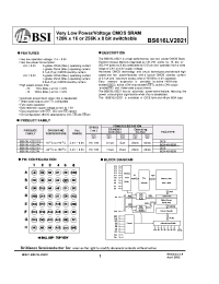 Datasheet  BS616LV2021