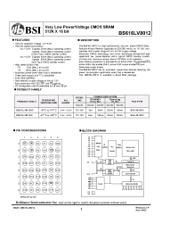 Datasheet  BS616LV8012
