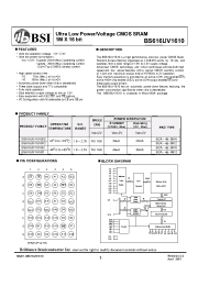 Datasheet  BS616UV1610