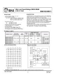 Datasheet  BS616UV8011