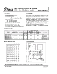 Datasheet  BS616UV8021