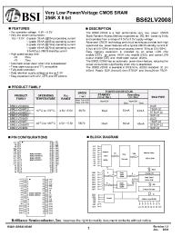 Datasheet  BS62LV2008