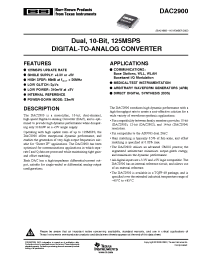 Datasheet  DAC2900