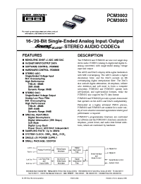 Datasheet  PCM3002E