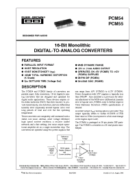 Datasheet  PCM54