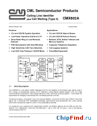Datasheet  CMX602A