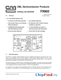 Datasheet  FX602