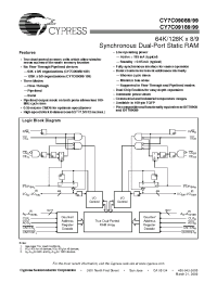 Datasheet  CY7C09199-6AC