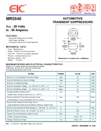 Datasheet  MR2540