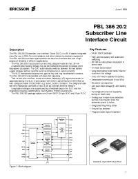 Datasheet  PBL38620-2