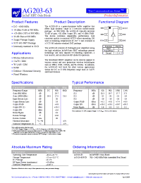 Datasheet  AG203-63