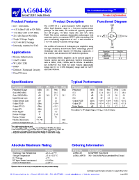 Datasheet  AG604-86