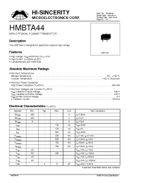 Datasheet  HMBTA44