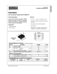 Datasheet  FDS7064A
