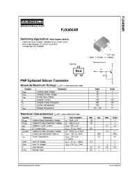 Datasheet  FJX4004R