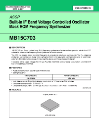Datasheet  MB15C703