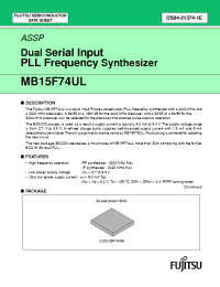Datasheet  MB15F74UL