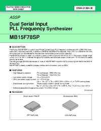 Datasheet  MB15F78SP