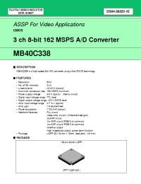 Datasheet  MB40C338