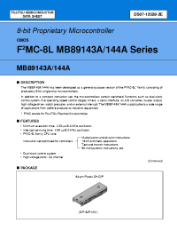 Datasheet  MB89144