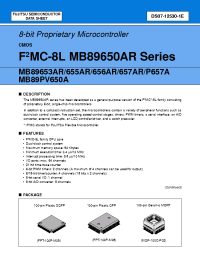 Datasheet  MB89650AR
