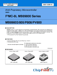 Datasheet  MB89P808