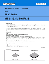 Datasheet  MB91133