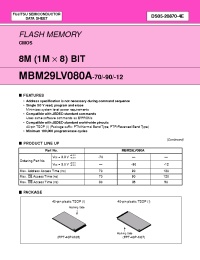 Datasheet  MBM29LV080A
