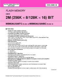 Datasheet  MBM29LV200TC