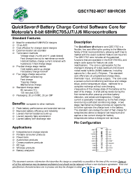 Datasheet  QSC1702-MOT