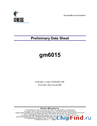 Datasheet  gm6015
