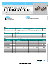 Datasheet  G7151-16