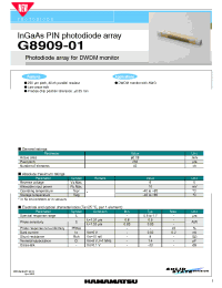 Datasheet  G8909-01