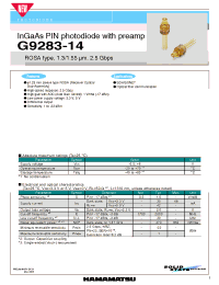 Datasheet  G9283-14