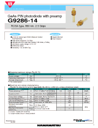 Datasheet  G9286-14