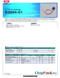 Datasheet  S3994-01