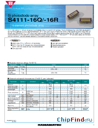 Datasheet  S4111-16R
