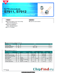 S7911 Hamamatsu Si PIN photodiode 
