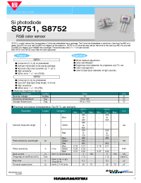 Datasheet  S8752