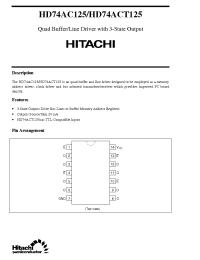 Datasheet  HD74AC125