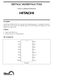 Datasheet  HD74AC182
