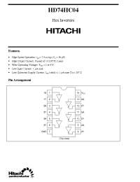 Datasheet  HD74HC04