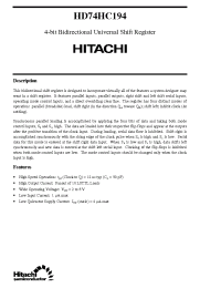Datasheet  HD74HC194