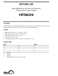 Datasheet  HD74HC240