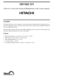 Datasheet  HD74HC253